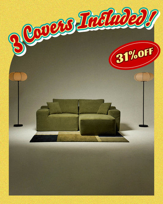 Modu cube - 3-seater sectional