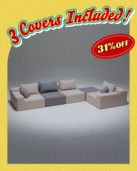 Modu cube - 5-Piece sectional