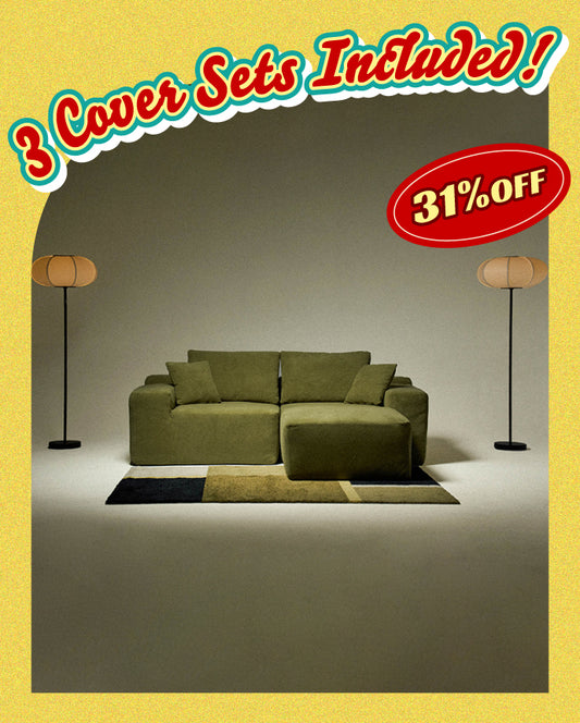 Modu cube - 3-seater sectional