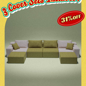 Modu cube - 6-Piece U-shaped sectional