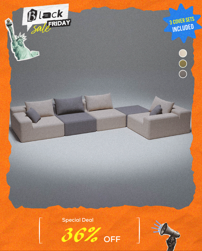 Modu cube - 5-Piece sectional