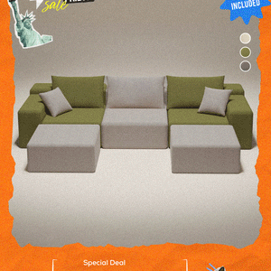 Modu cube - 5-Piece U-shaped sectional