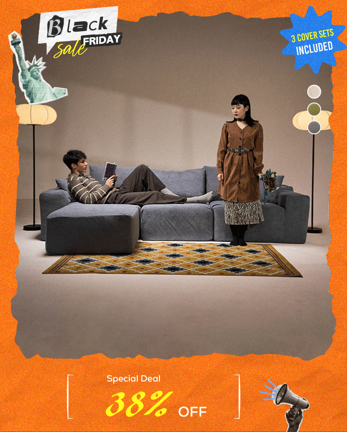 Modu cube - 4-seat sectional