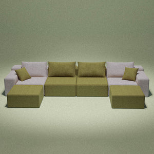 Modu cube - 6-Piece U-shaped sectional