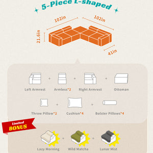 Modu cube - 5-Piece L-shaped